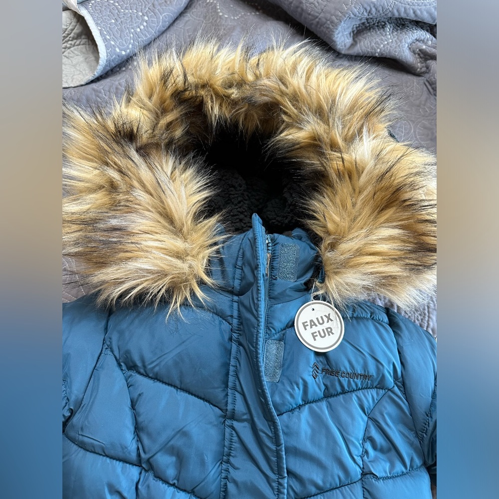 Free Country Girls Peacock Blue 3 in 1 Jacket NWT Various Sizes - Picture 3 of 16